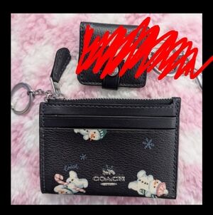 Nwot Rare Limited Edition Coach Adorable Winter ❄️ ❄️ ☃️ ☃️ Snowman Card Holder